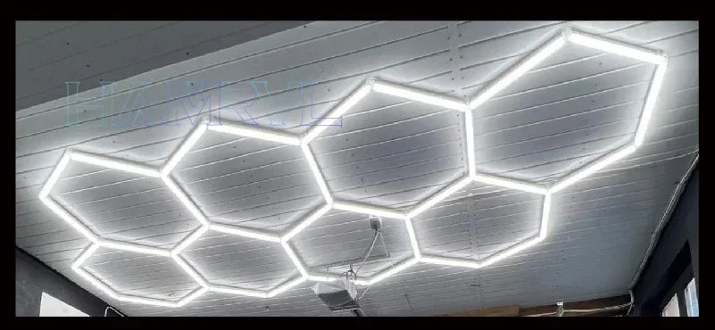 Luces LED blancas hexagonales